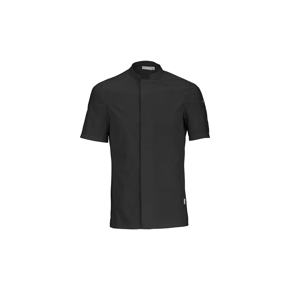 Veste de cuisine noire respirante Lafont Basil2 | levetementdetravail