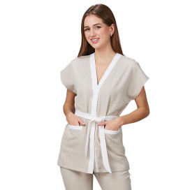 Blouse professionnelle femme LOTO X.LINEN WOMAN – Coiffeuse & Esthéticienne