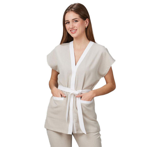 Blouse professionnelle femme LOTO X.LINEN WOMAN – Coiffeuse & Esthéticienne