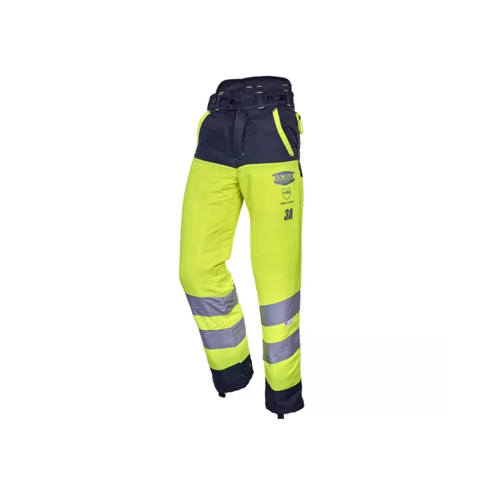 Pantalon Bûcheron Haute Visibilité Solidur Classe 3 Type A | FB Protection