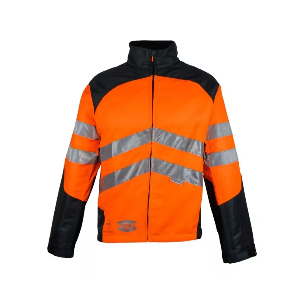 Veste Bûcheron Haute Visibilité Solidur Classe 1 Anti-Coupure | FB Protection