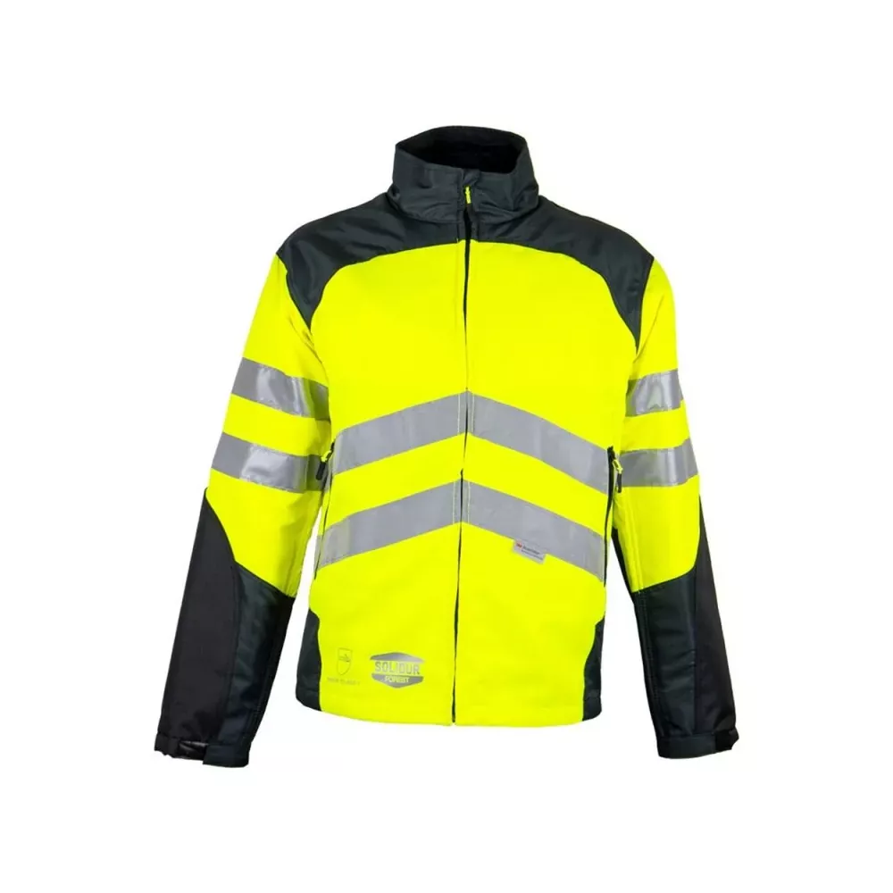Veste Bûcheron Haute Visibilité Solidur Classe 1 Anti-Coupure | FB Protection