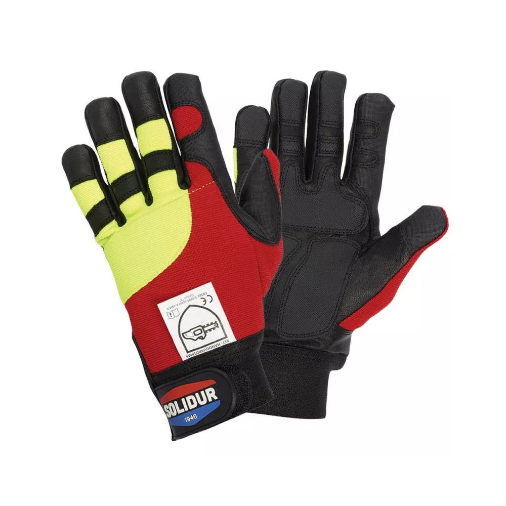 Gants Bûcheron Solidur Anti-Coupure EN 381-7 Classe 0 | FB Protection