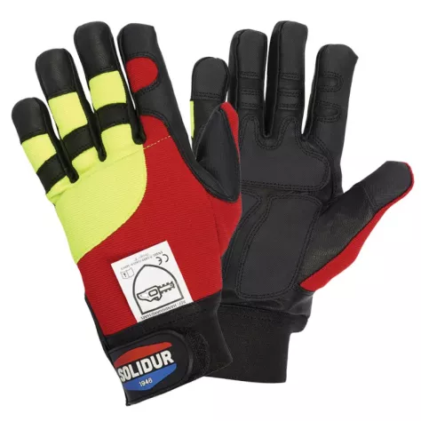 Gants Bûcheron Solidur Anti-Coupure EN 381-7 Classe 0 | FB Protection