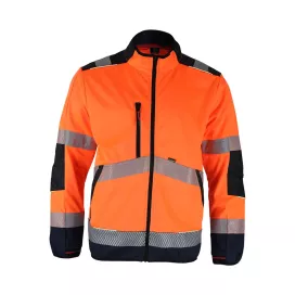 Veste Softshell HV LMA Réseau Orange EN ISO 20471 | FB Protection