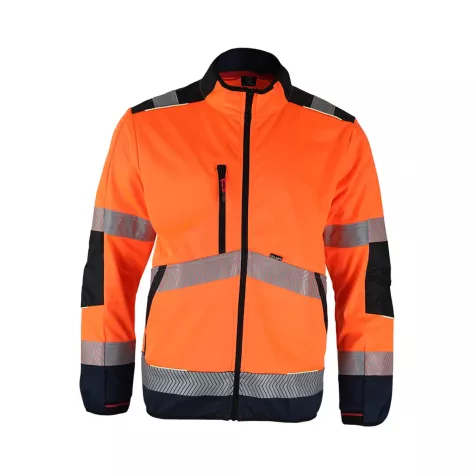 Veste Softshell HV LMA Réseau Orange EN ISO 20471 | FB Protection