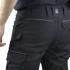 Pantalon de Travail LMA Basalte Noir Stretch Canvas | FB Protection