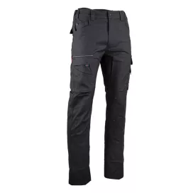 Pantalon de Travail LMA Basalte Noir Stretch Canvas | FB Protection