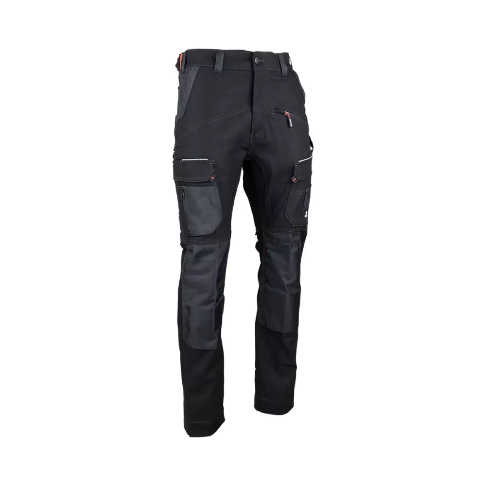 Pantalon Travail Stretch LMA Cortex Noir Multipoches | FB Protection