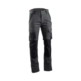 Pantalon Travail Stretch LMA Cosmos Gris/Noir Pro | FB Protection