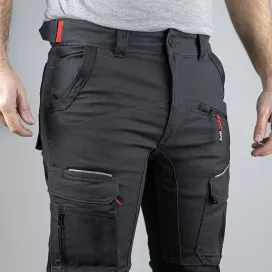 Pantalon Travail Stretch LMA Cosmos Gris/Noir Pro | FB Protection