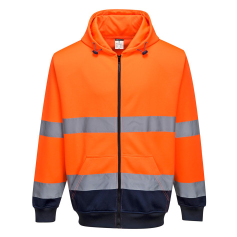 SWEAT A CAPUCHE HAUTE VISIBILITE 