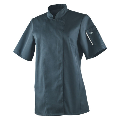 Veste de cuisine femme manches courtes noire ou blanche