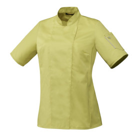 Veste de cuisine femme manches courtes noire ou blanche