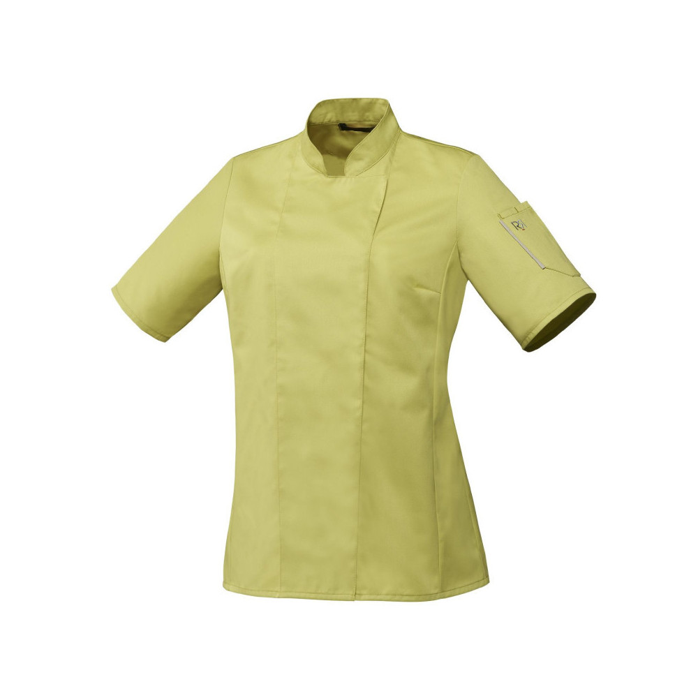 Veste de cuisine femme manches courtes noire ou blanche