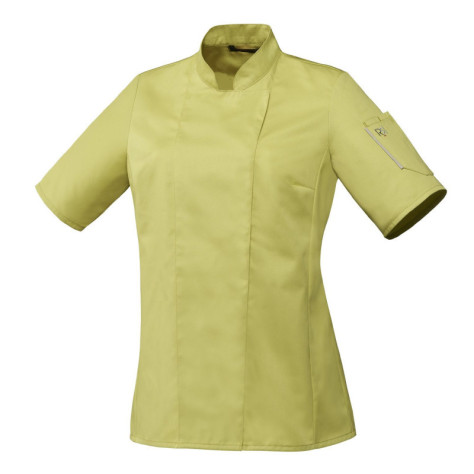 Veste de cuisine femme manches courtes noire ou blanche
