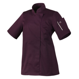 Veste de cuisine femme manches courtes noire ou blanche