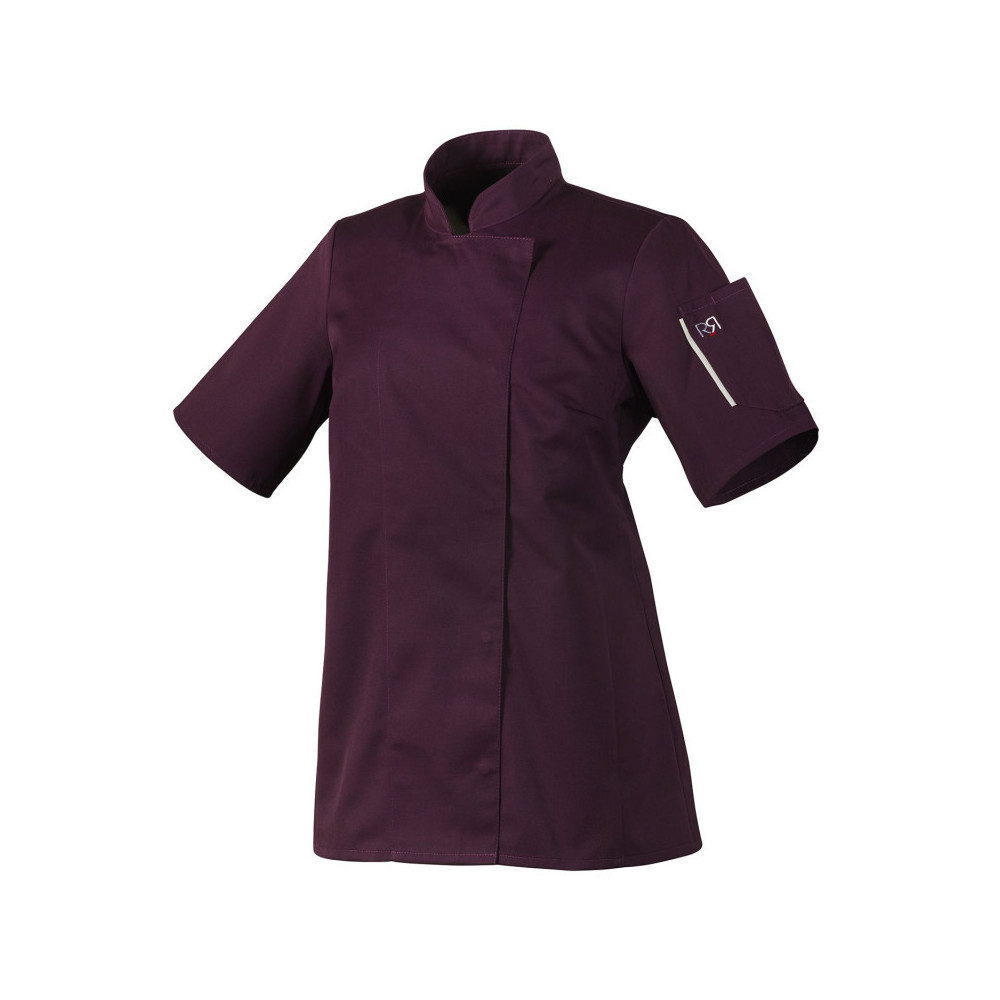 Veste de cuisine femme manches courtes noire ou blanche