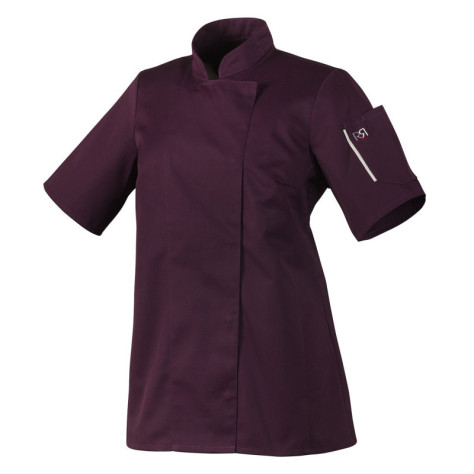 Veste de cuisine femme manches courtes noire ou blanche