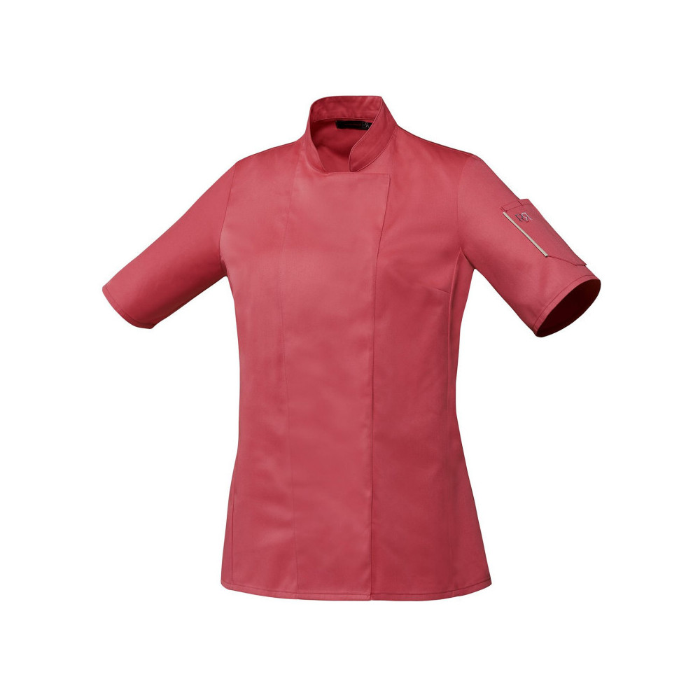 Veste de cuisine femme manches courtes noire ou blanche