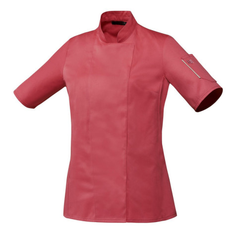 Veste de cuisine femme manches courtes noire ou blanche