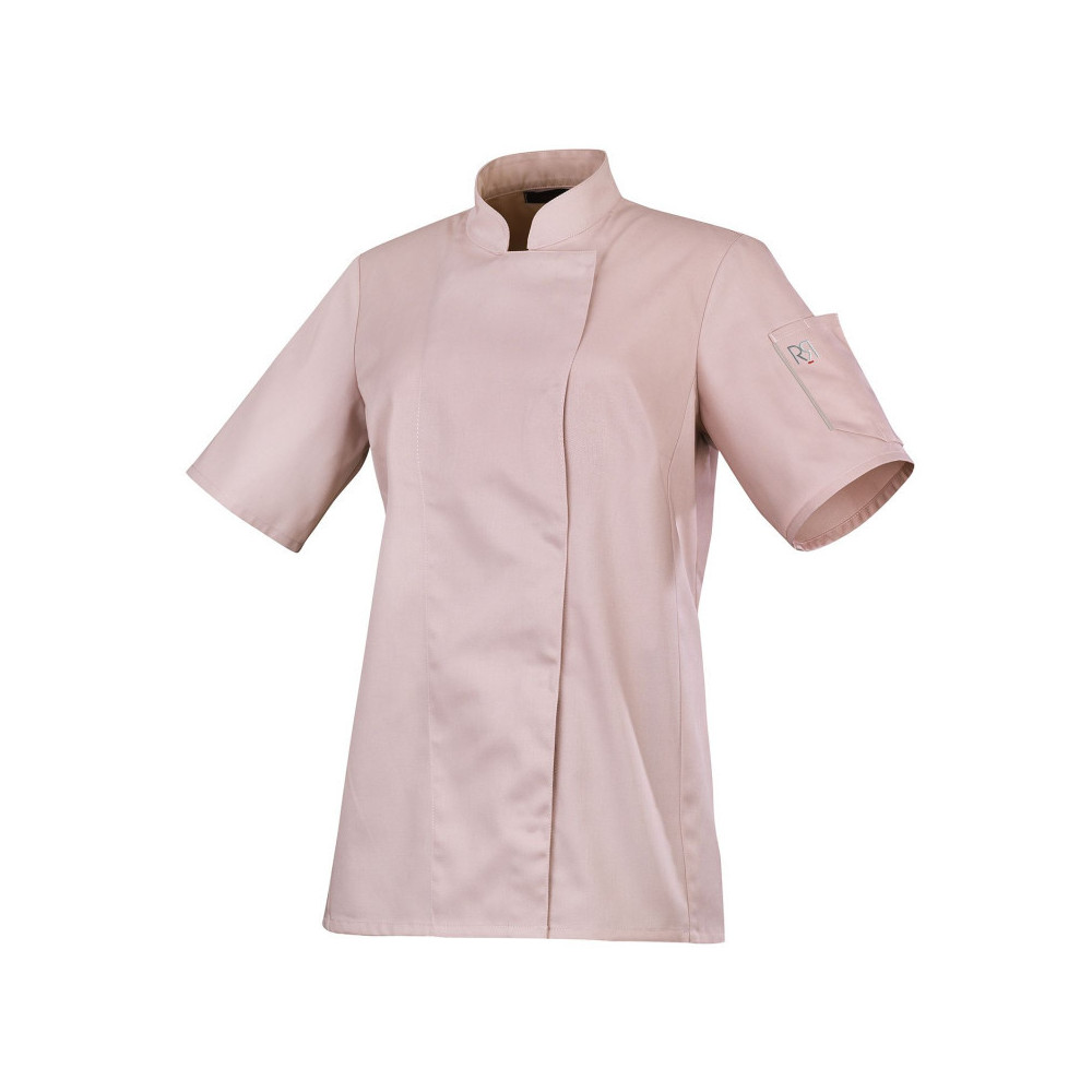 Veste de cuisine femme manches courtes noire ou blanche