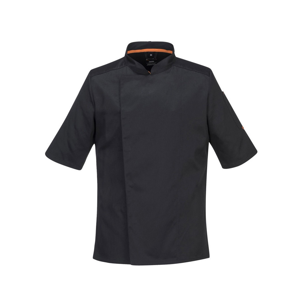 VESTE DE CUISINIER NOIRE MAILLE RESPIRANTE PORTWEST