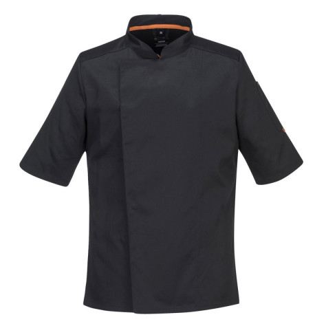 VESTE DE CUISINIER NOIRE MAILLE RESPIRANTE PORTWEST