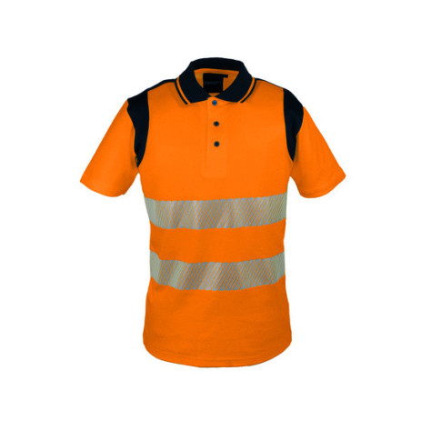 POLO DE TRAVAIL HAUTE VISIBILITE BANDES SEGMENTEES 