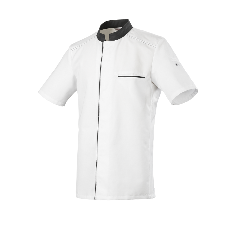 VESTE DE CUISINIER ROBUR ABAX BLANC/GRIS