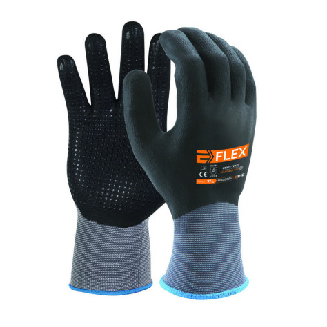 GANT DE MANUTENTION E-FLEX NITRILE TOTAL PICOTS