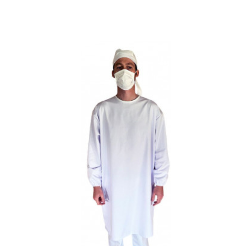 Surblouse Agroalimentaire SNV Blanche Lavable 60°C | FB Protection