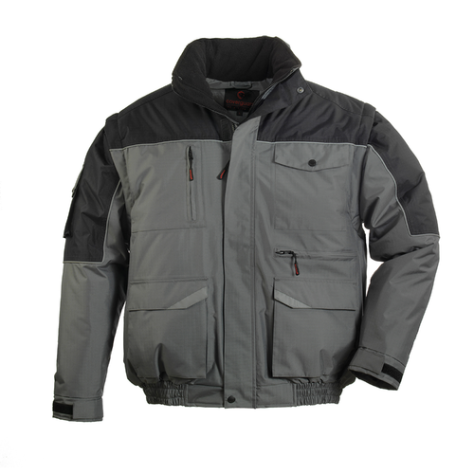 Veste D'hiver Pour Homme Avec Manches Amovibles - Multifonction Décontractée - Capuche Amovible - Poches Pratiques