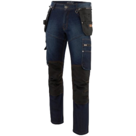 Pantalon de travail jeans Molinel avec poches outils Holster - levetementdetravail