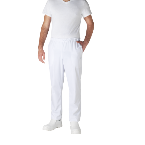 Pantalon de Cuisine Blanc Robur modèle Umini - FB Protection
