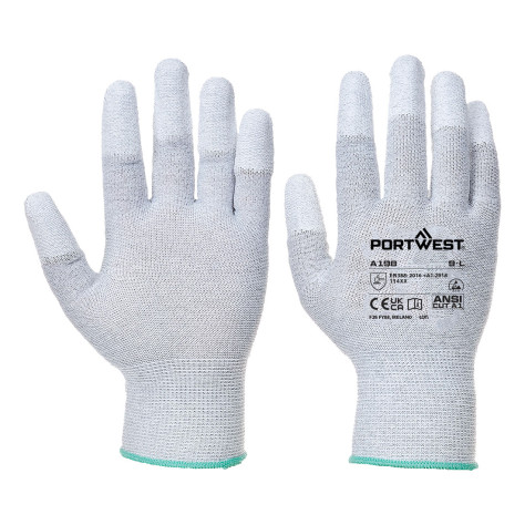 GANT ANTISTATIQUE BOUT DE DOIGTS ENDUIT PU PORTWEST