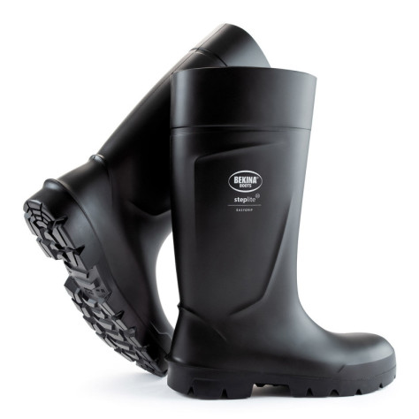 Bottes de sécurité noire légères et imperméables Steplite Bekina-levetementdetravail