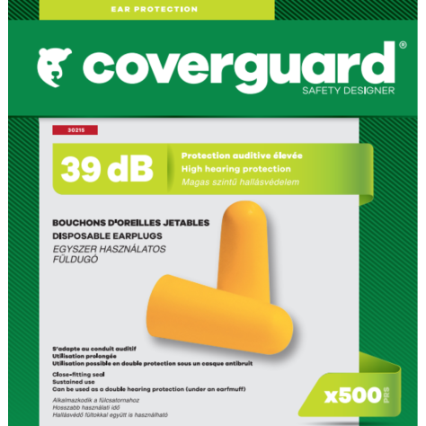 Bouchons d'oreille anti bruit Coverguard MO30215 - levetementdetravail